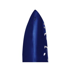 Zestaw 2 poduszek dekoracyjnych MERINGUE Welur 45 x 45 cm Ciemnoniebieski Wzór świąteczny