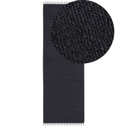 Dywan z juty 80 x 300 cm czarny SINANKOY