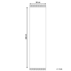 Dywan z juty 80 x 300 cm czarny SINANKOY