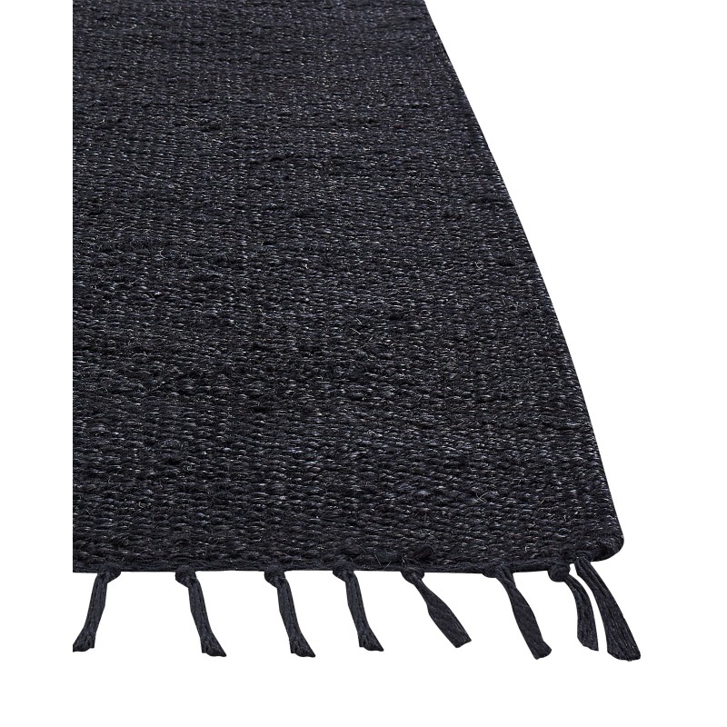 Dywan z juty 80 x 300 cm czarny SINANKOY