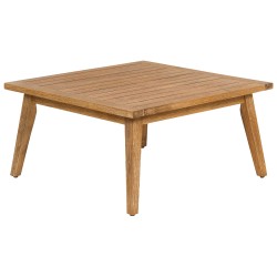 Narożnik ogrodowy ze stolikiem dla 5 osób ALCAMO Lewostronny Drewno akacjowe Jasnobeżowy