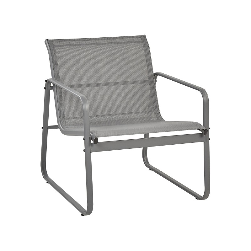 Zestaw ogrodowy ze stolikiem dla 4 osób BARREA Metal Szary