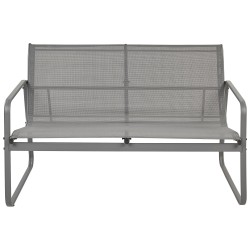 Zestaw ogrodowy ze stolikiem dla 4 osób BARREA Metal Szary