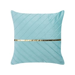 Zestaw 2 poduszek dekoracyjnych CONEFLOWER 45 x 45 cm Błękitny W paski