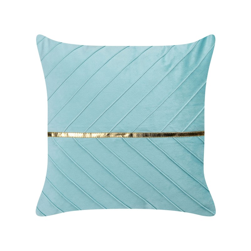 Zestaw 2 poduszek dekoracyjnych CONEFLOWER 45 x 45 cm Błękitny W paski