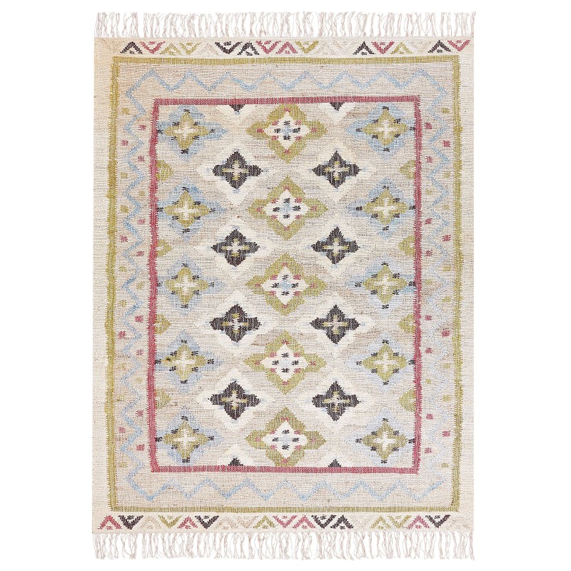 Dywan z juty 160 x 230 cm wielokolorowy TERKOS