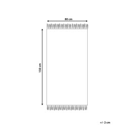 Dywan 80 x 150 cm wielokolorowy ACARLAR