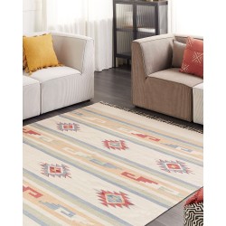 Dywan bawełniany kilim 200 x 300 cm wielokolorowy APARAN