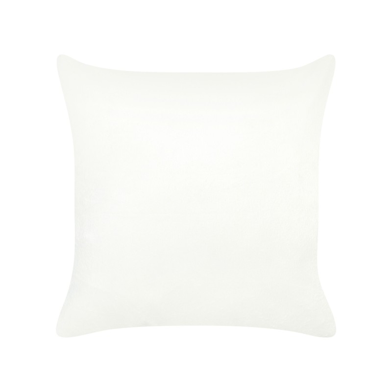 Zestaw 2 poduszek dekoracyjnych KASRA Sztuczne futro 45 x 45 cm Beżowy Wzór abstrakcyjny