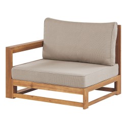 Sofa ogrodowa z certyfikowanego drewna akacjowego 2-osobowa jasna TIMOR II