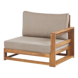 Sofa ogrodowa z certyfikowanego drewna akacjowego 2-osobowa jasna TIMOR II