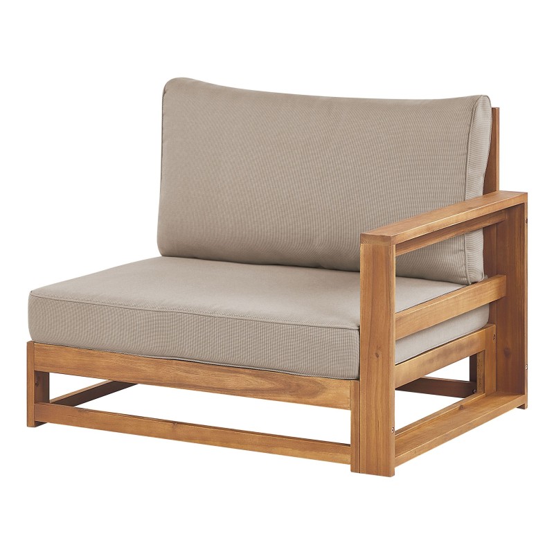 Sofa ogrodowa z certyfikowanego drewna akacjowego 2-osobowa jasna TIMOR II