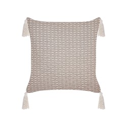 Zestaw 2 poduszek dekoracyjnych HAKONE 42 x 42 cm Beżowoszary Wzór geometryczny