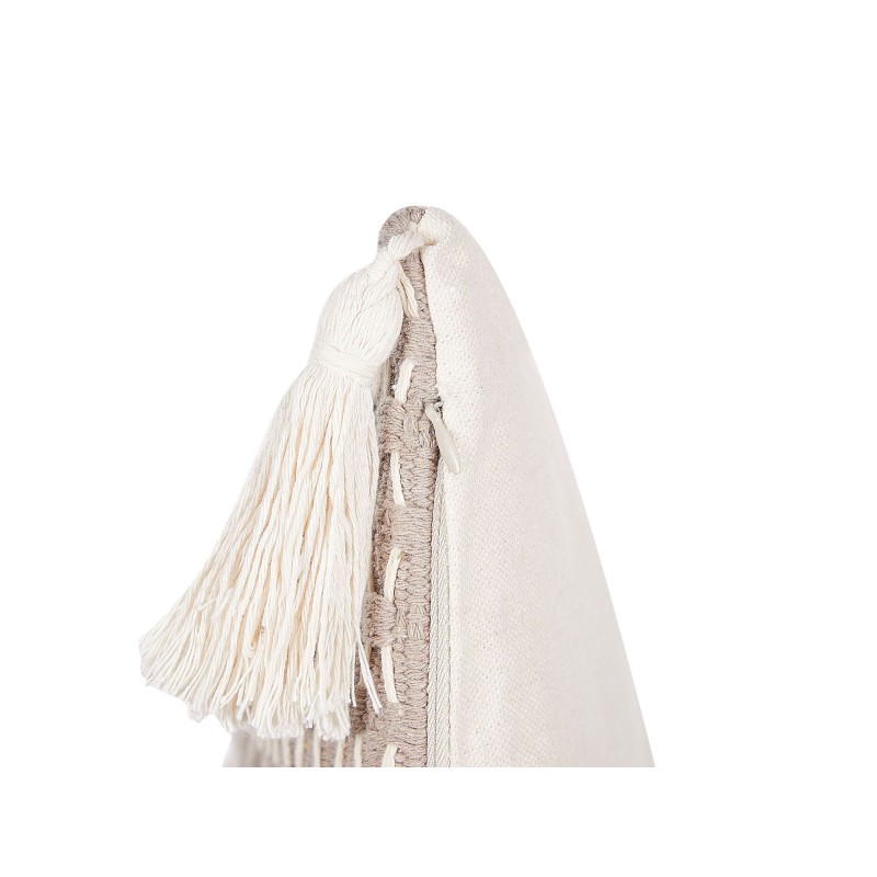 Zestaw 2 poduszek dekoracyjnych HAKONE 42 x 42 cm Beżowoszary Wzór geometryczny