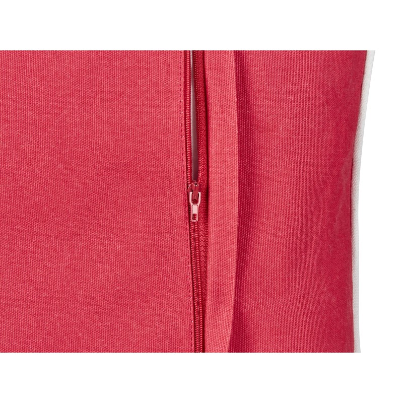 Poduszka dekoracyjna SIDERASIS Welur 45 x 45 cm Czerwony Z napisami