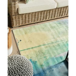 Dywan 140 x 200 cm niebiesko-zielony SUSUZ