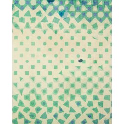 Dywan 140 x 200 cm niebiesko-zielony SUSUZ