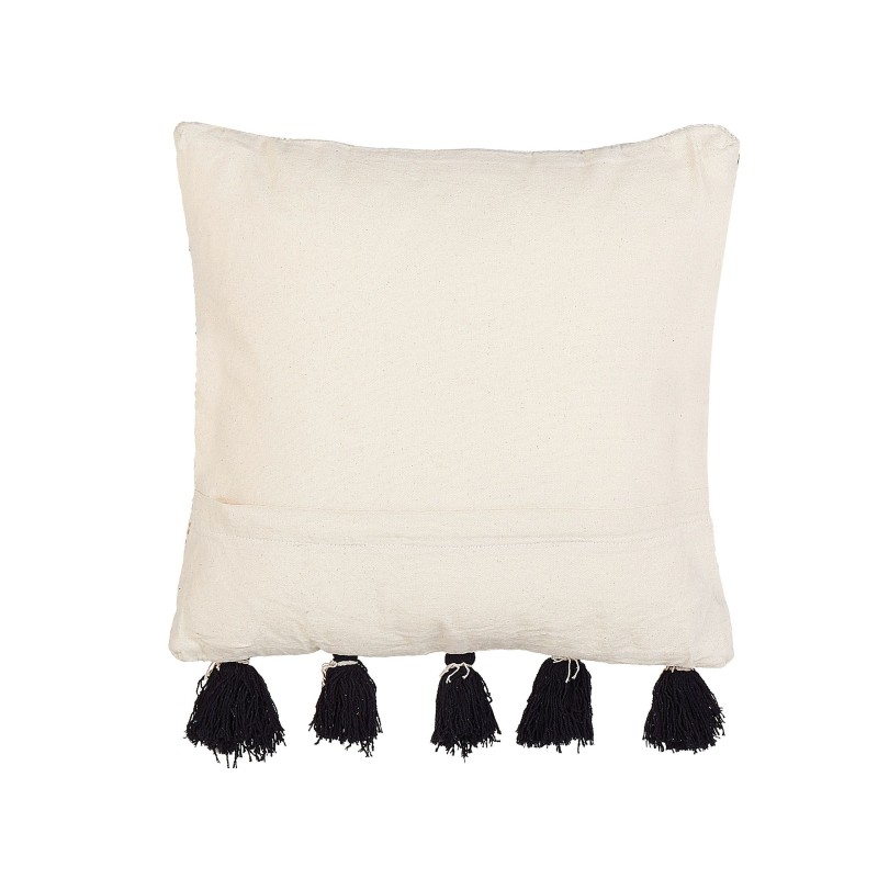 Zestaw 2 poduszek dekoracyjnych SAMBUCUS Bawełna 45 x 45 cm Beżowy Wzór geometryczny