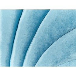 Poduszka dekoracyjna CONSOLIDA Welur 47 x 35 cm Błękitny Jednolity