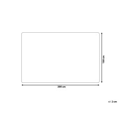 Koc TOURZA 150 x 200 cm Biały