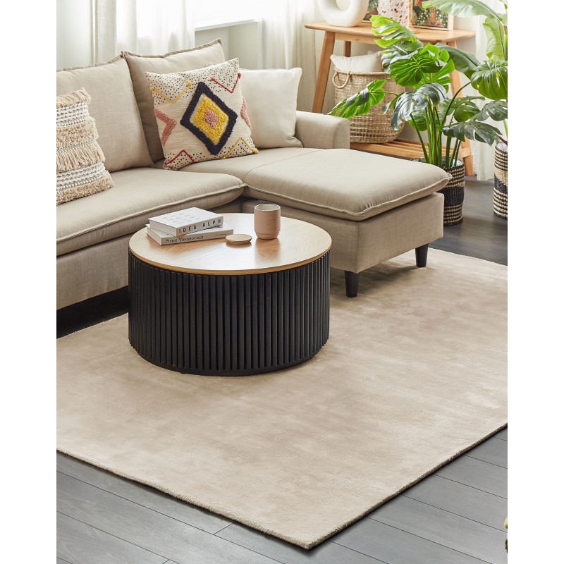 Dywan z wiskozy 160 x 230 cm jasnobeżowy GESI II