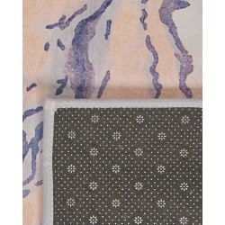 Dywan 140 x 200 cm beżowo-niebieski GEBZE