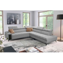 Venna IX Ecksofa mit Schlaffunktion, USB-Anschluss und aufklappbar