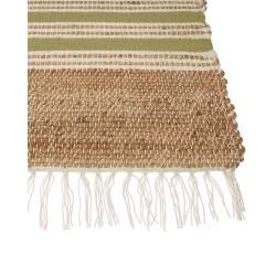 Dywan z juty 80 x 150 cm beżowo-zielony MIRZA
