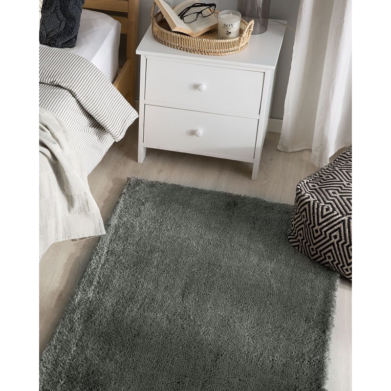 Dywan shaggy 80 x 150 cm ciemnoszary EVREN
