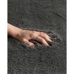 Dywan shaggy 80 x 150 cm ciemnoszary EVREN