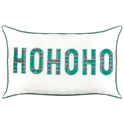 Zestaw 2 poduszek dekoracyjnych JOYCANDY Bawełna 30 x 50 cm Biały Wzór świąteczny