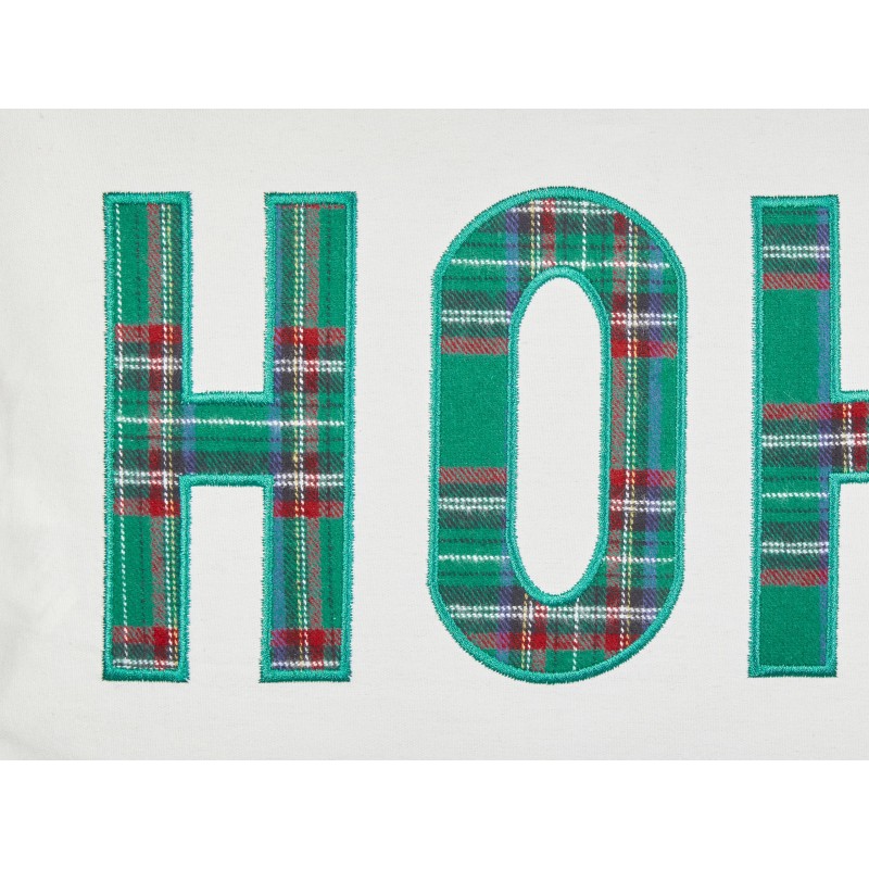 Zestaw 2 poduszek dekoracyjnych JOYCANDY Bawełna 30 x 50 cm Biały Wzór świąteczny