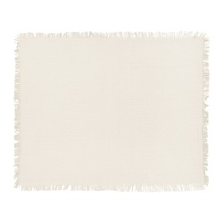 Narzuta na łóżko YERBENT Bawełna 150 x 200 cm Złamana biel