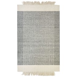 Dywan wełniany 140 x 200 cm szary ze złamaną bielą TATLISU