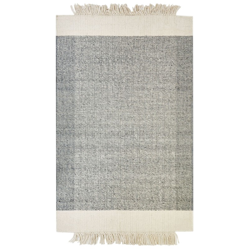 Dywan wełniany 140 x 200 cm szary ze złamaną bielą TATLISU