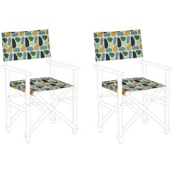 Zestaw 2 wymiennych tkanin do krzeseł ogrodowych CINE Kolorowy