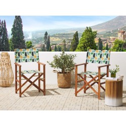 Zestaw 2 wymiennych tkanin do krzeseł ogrodowych CINE Kolorowy