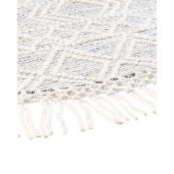 Okrągły dywan wełniany ⌀ 140 cm szary ze złamaną bielą BULDAN