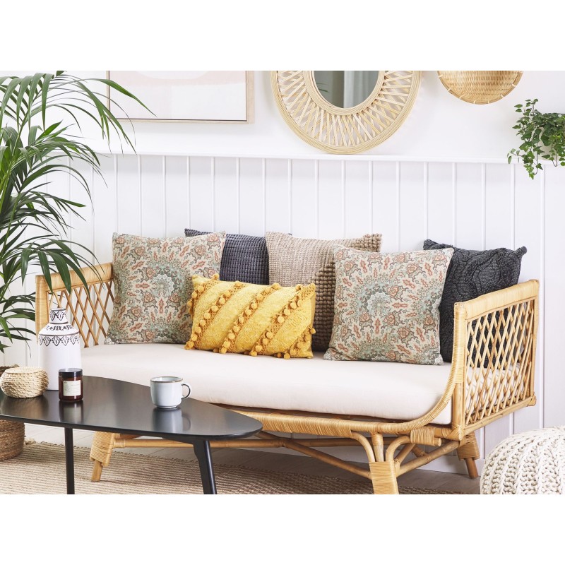 Zestaw 2 poduszek dekoracyjnych VRIESEA 45 x 45 cm Kolorowy Wzór abstrakcyjny