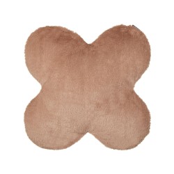 Zestaw 2 poduszek dekoracyjnych ACHILLEA Sztuczne futro 54 x 54 cm Beżowy Jednolity