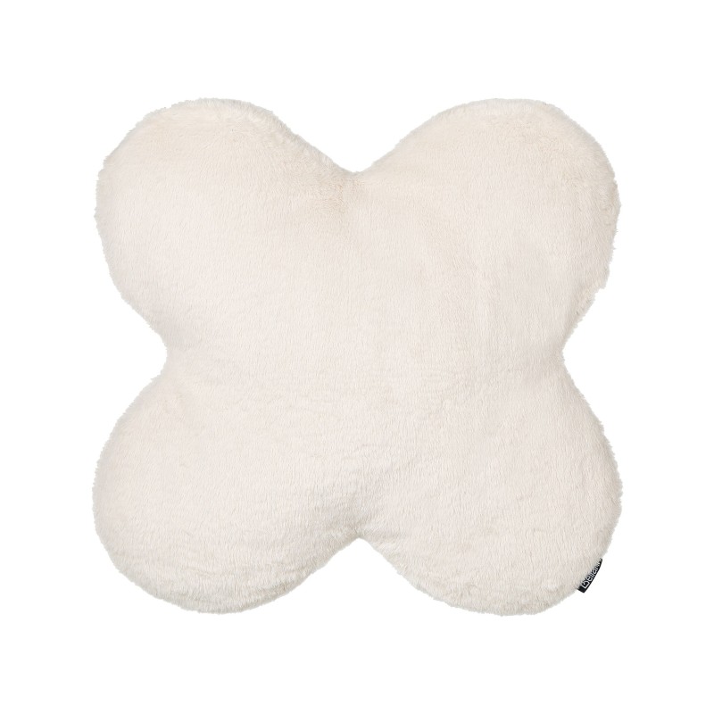 Zestaw 2 poduszek dekoracyjnych ACHILLEA Sztuczne futro 54 x 54 cm Beżowy Jednolity