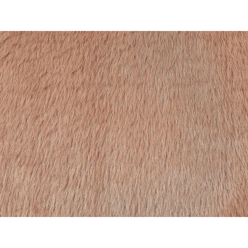 Zestaw 2 poduszek dekoracyjnych ACHILLEA Sztuczne futro 54 x 54 cm Beżowy Jednolity