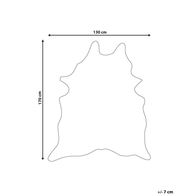 Dywan ekoskóra w łaty 130 x 170 cm brązowo-biały BOGONG