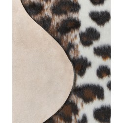 Dywan ekoskóra w łaty 130 x 170 cm brązowo-biały BOGONG