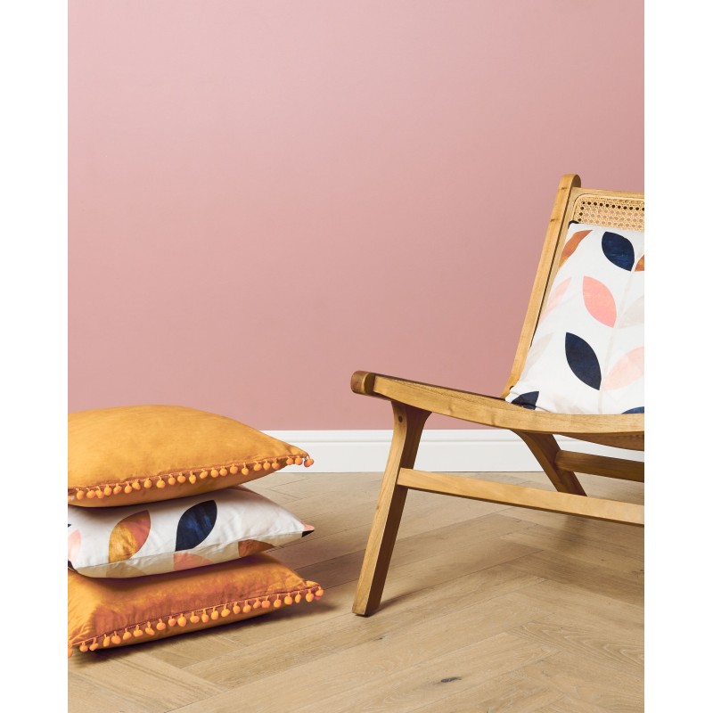 Poduszka dekoracyjna QUINOA Welur 45 x 45 cm Kolorowy Wzór roślinny