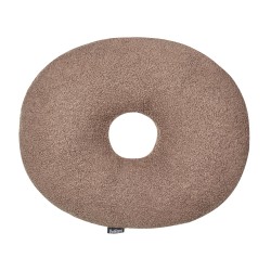 Zestaw 2 poduszek dekoracyjnych HESPERIS Boucle Brązowy Jednolity