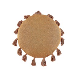 Zestaw 2 poduszek dekoracyjnych MADIA Bawełna 45 x 45 cm Pomarańczowy Jednolity