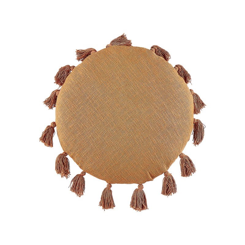 Zestaw 2 poduszek dekoracyjnych MADIA Bawełna 45 x 45 cm Pomarańczowy Jednolity