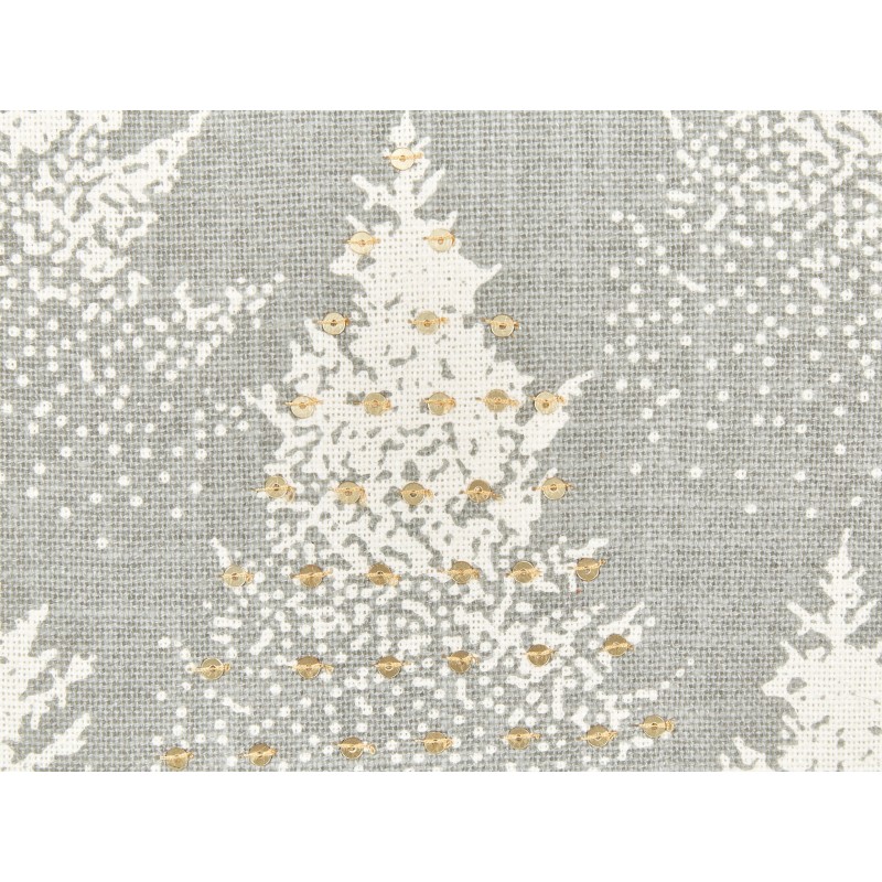 Zestaw 2 poduszek dekoracyjnych BILLBERGIA Bawełna 45 x 45 cm Szary Wzór świąteczny