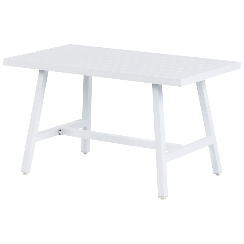 Narożnik ogrodowy ze stolikiem dla 6 osób CASTELLA/FRATTE Lewostronny Metal Zielony